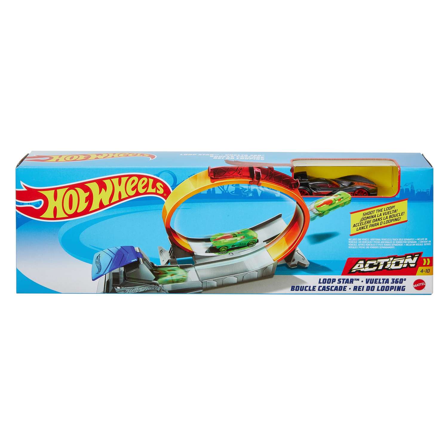Трек Hot Wheels Звездная петля с пусковой установкой FTH79 - фото 2