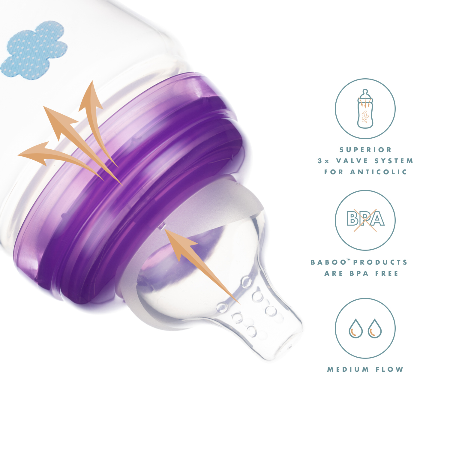 Бутылочка BABOO 230 мл - фото 6