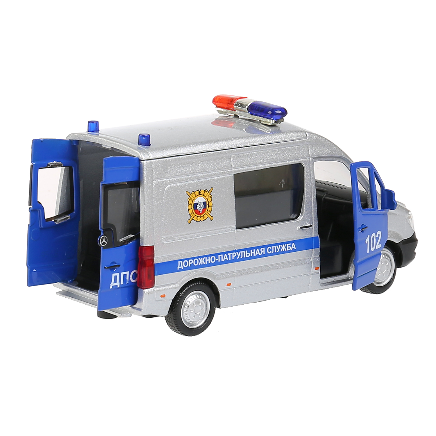 Полицейская машина Технопарк Mercedes BENZ SPRINTER 300439 - фото 6