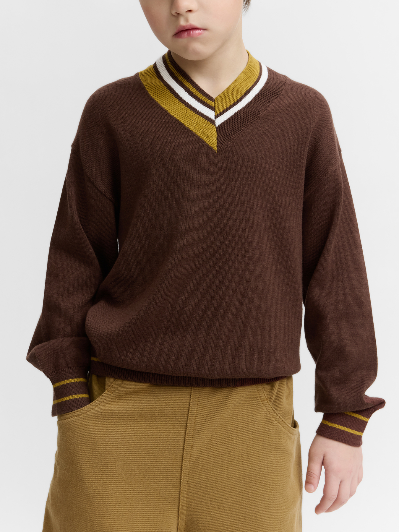 Джемпер Happy Baby 88643-1_brown - фото 1