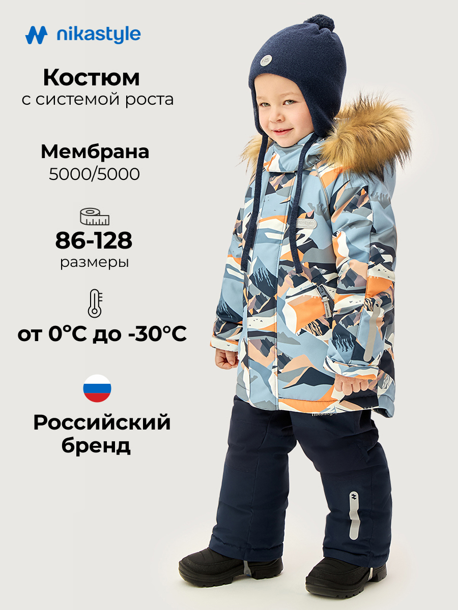 Костюм NIKASTYLE 7з1126 аквамарин/неви - фото 2