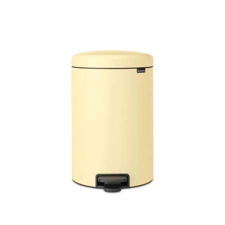 Бак мусорный Brabantia NewIcon с педалью ванильно-желтый 20л 233821