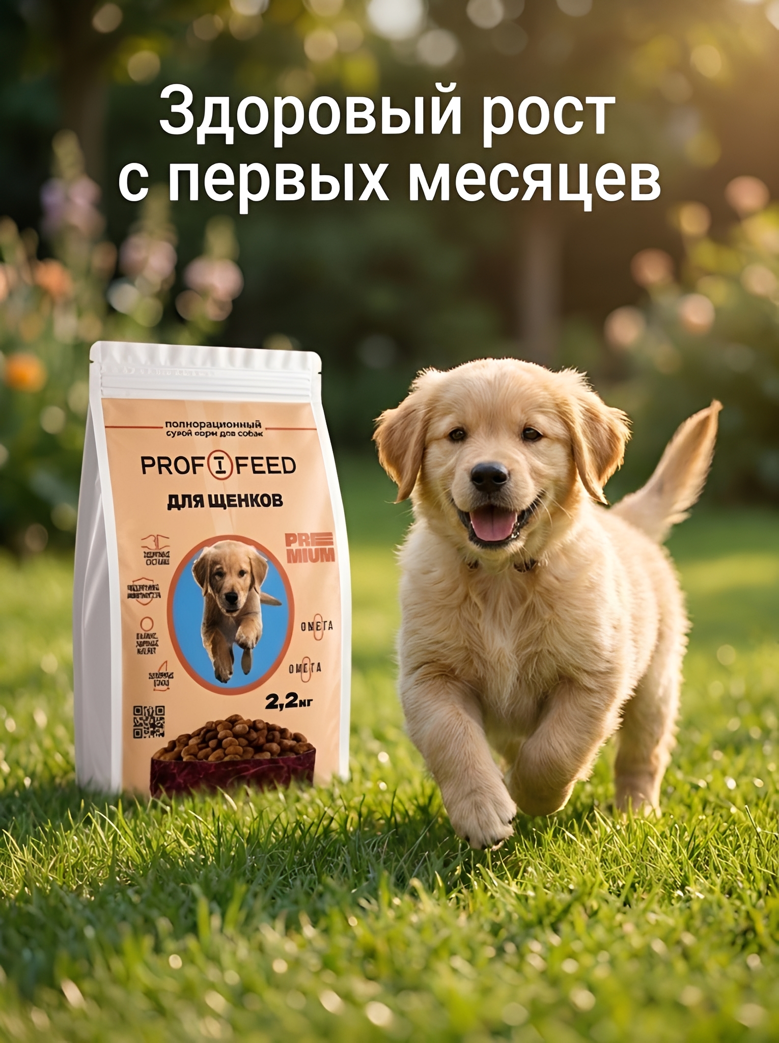 Корм сухой Profifeed для щенков 2,2кг - фото 10