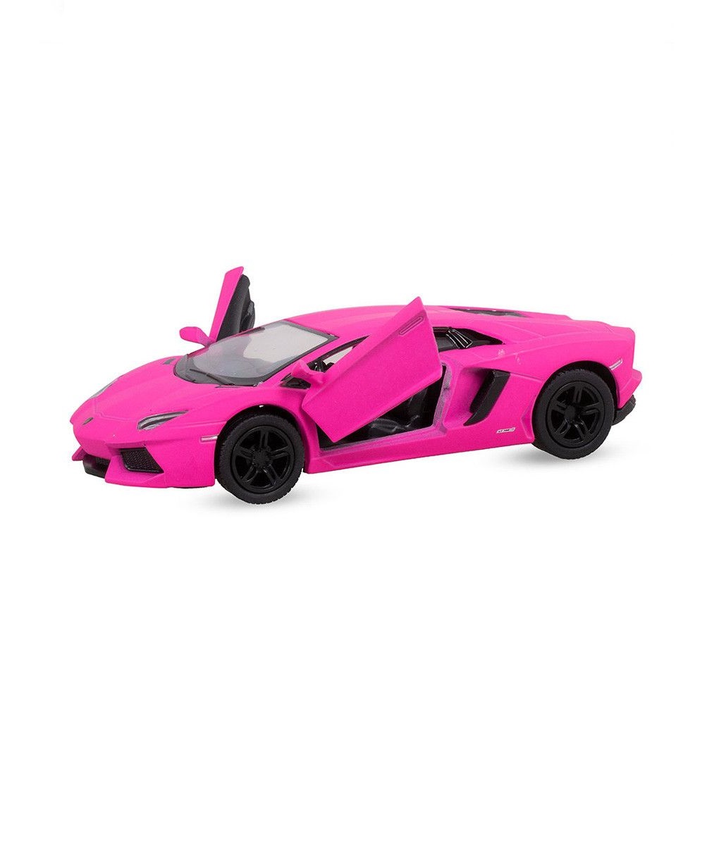 Автомобиль KINSMART Lamborghini Aventador LP 700-4 розовая 1:38 КТ5355/2 - фото 1