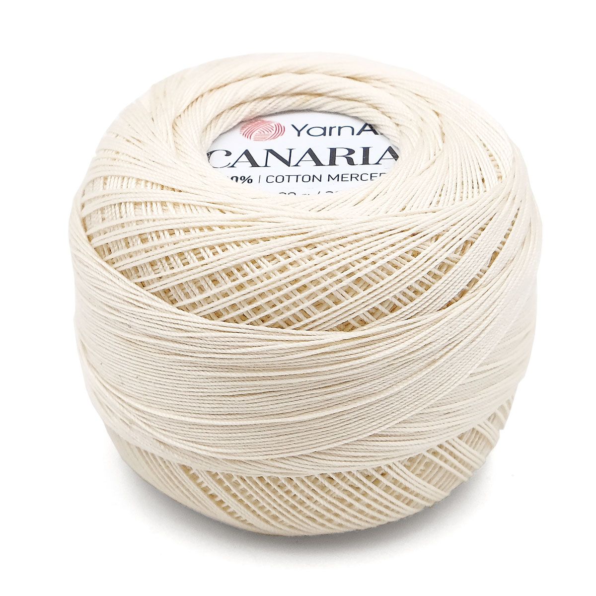 Пряжа YarnArt Canarias хлопковая 20 г 203 м 6194 молочный 10 мотков - фото 6