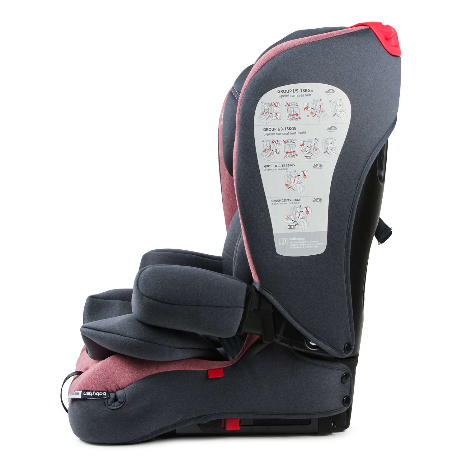 Автокресло Babyton Maverick Red Isofix 1/2/3 (9-36 кг) - фото 12
