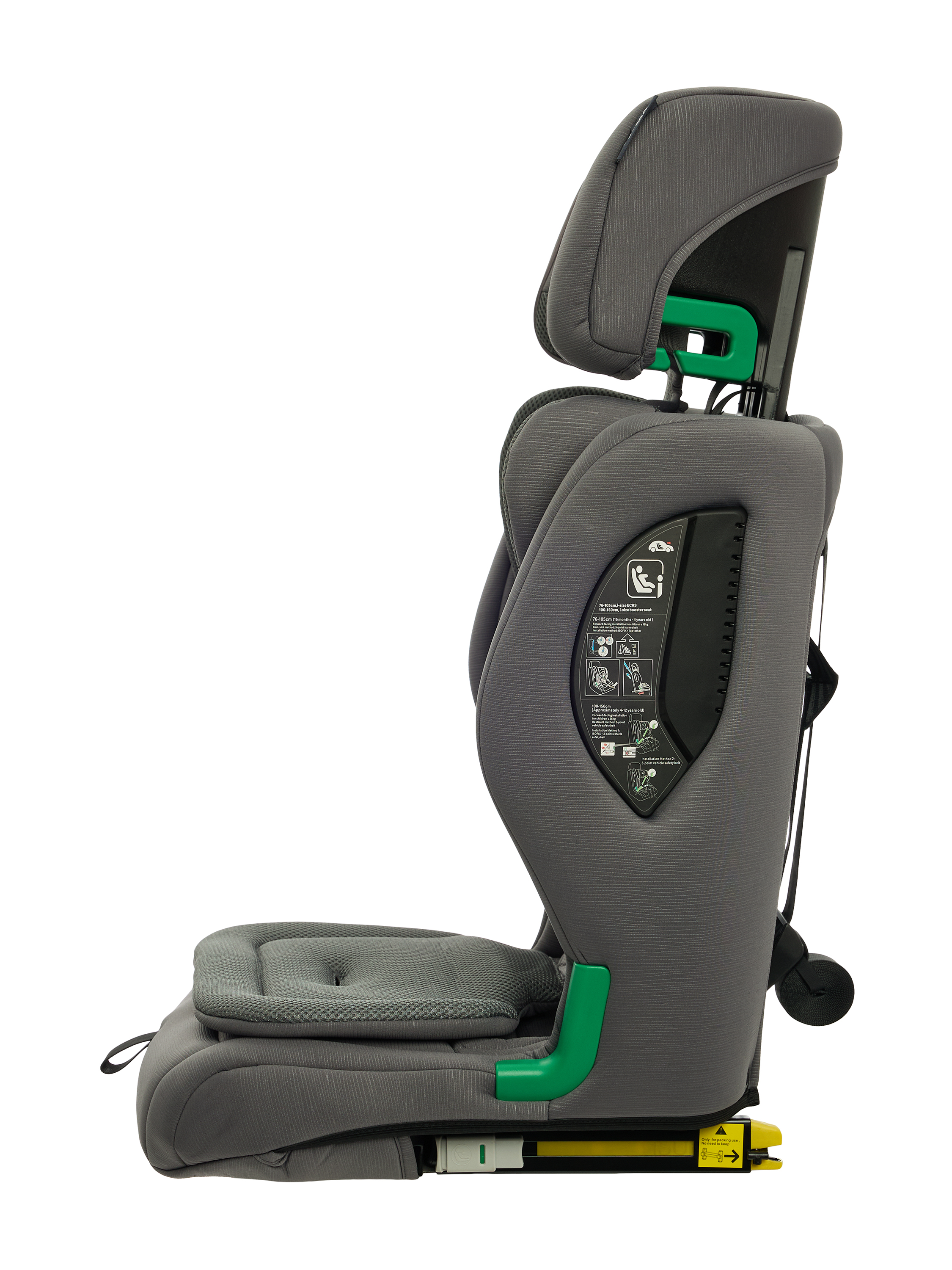 Автокресло BabyGo Flex Isofix 0+/1/2/3 (0-36 кг) серый - фото 8