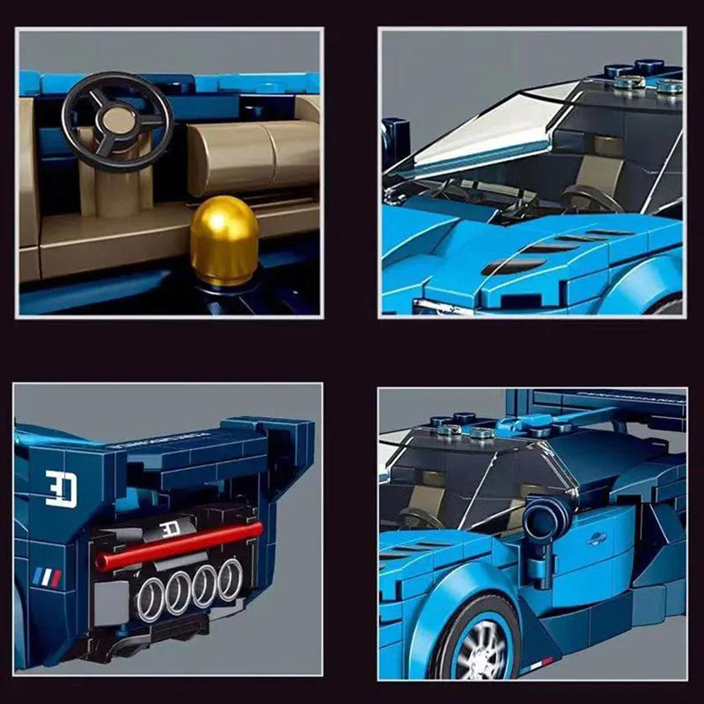 Конструктор Mould King Bugatti Vision GT блочный - фото 8