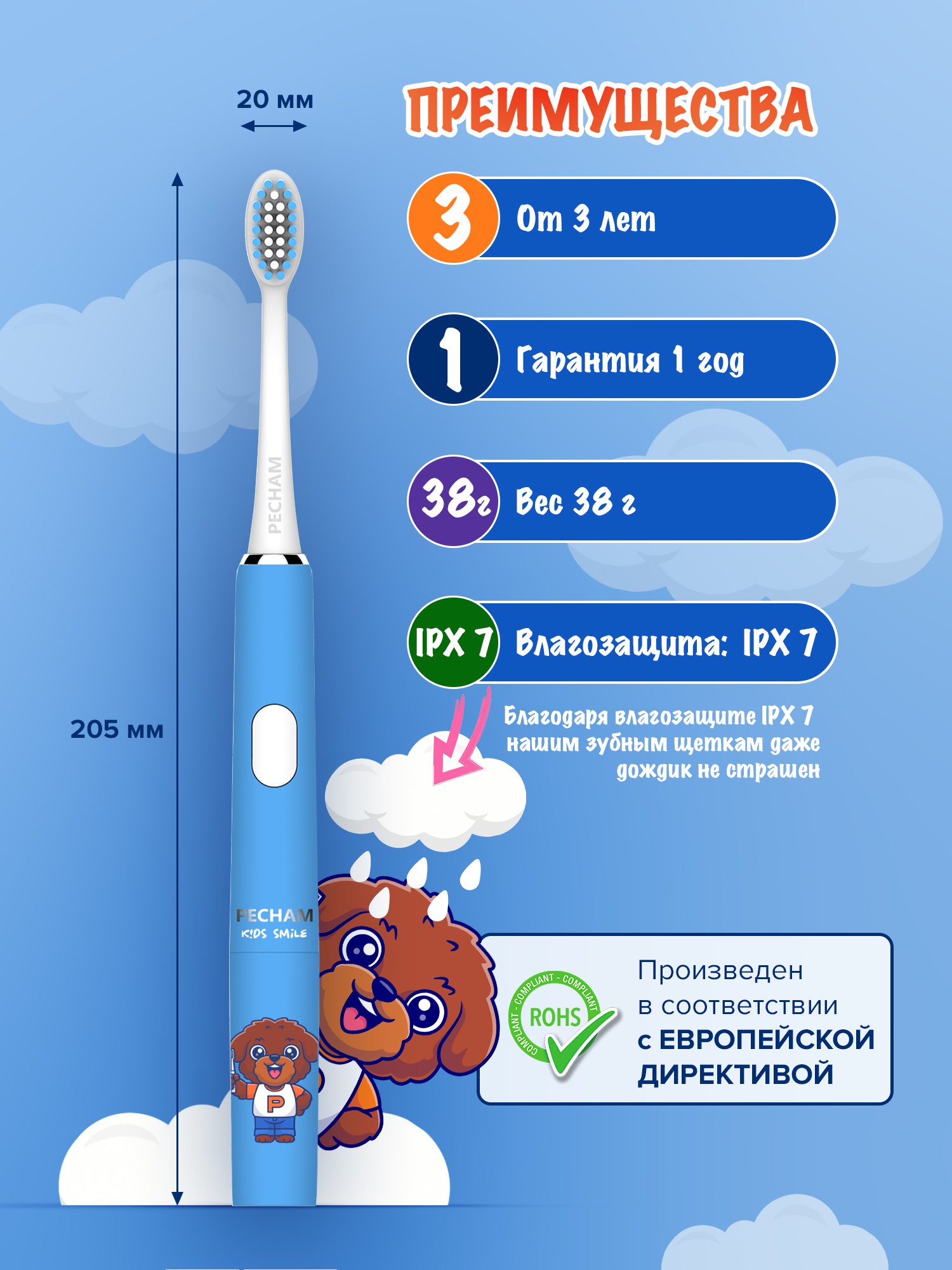 Зубная щетка PECHAM - фото 3