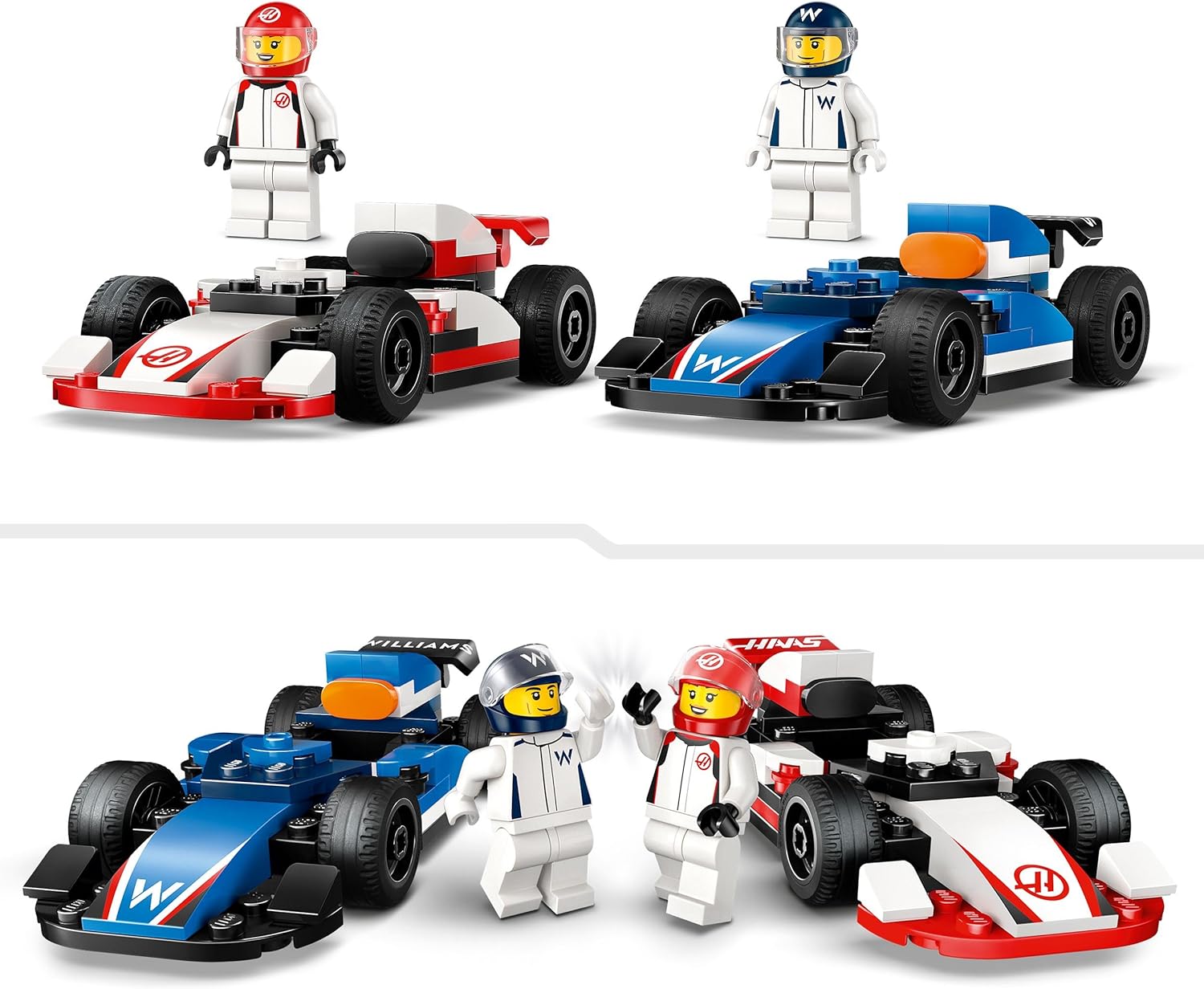 Конструктор LEGO City Williams Racing и Haas 92 дет. - фото 3