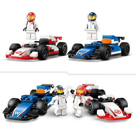 Конструктор LEGO City Williams Racing и Haas блочный