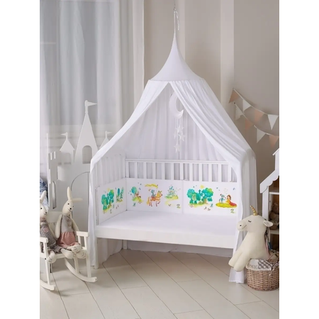 Бортик в кроватку Dr. Hygge HG210301/Зеленый_королевство