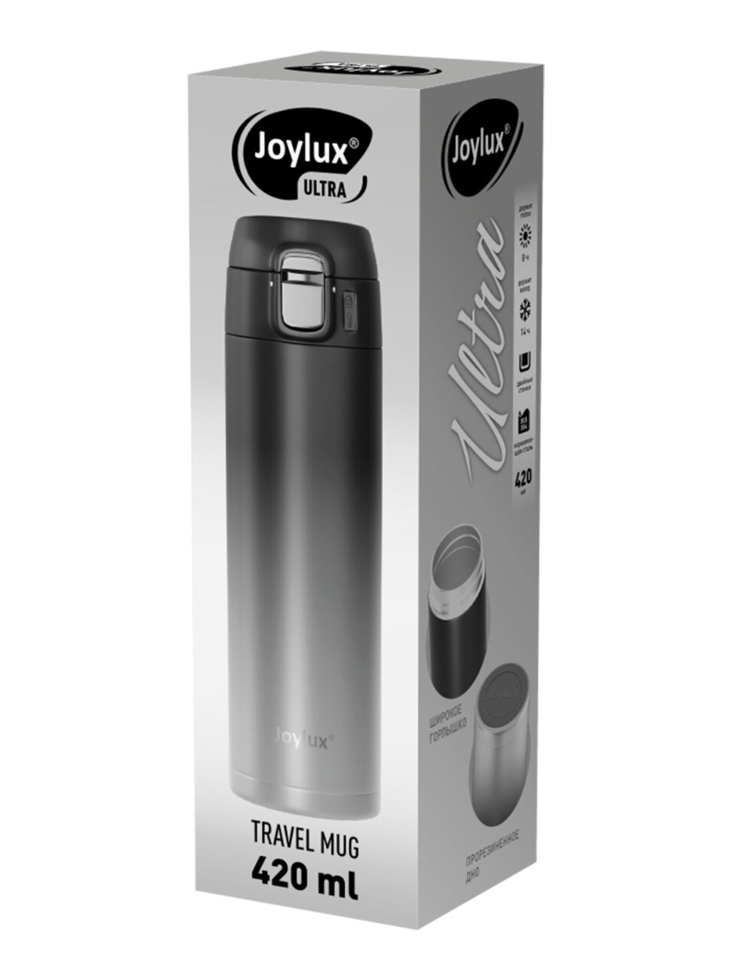 Термокружка Joylux автомобильная 420 мл термостакан для кофе и чая - фото 7