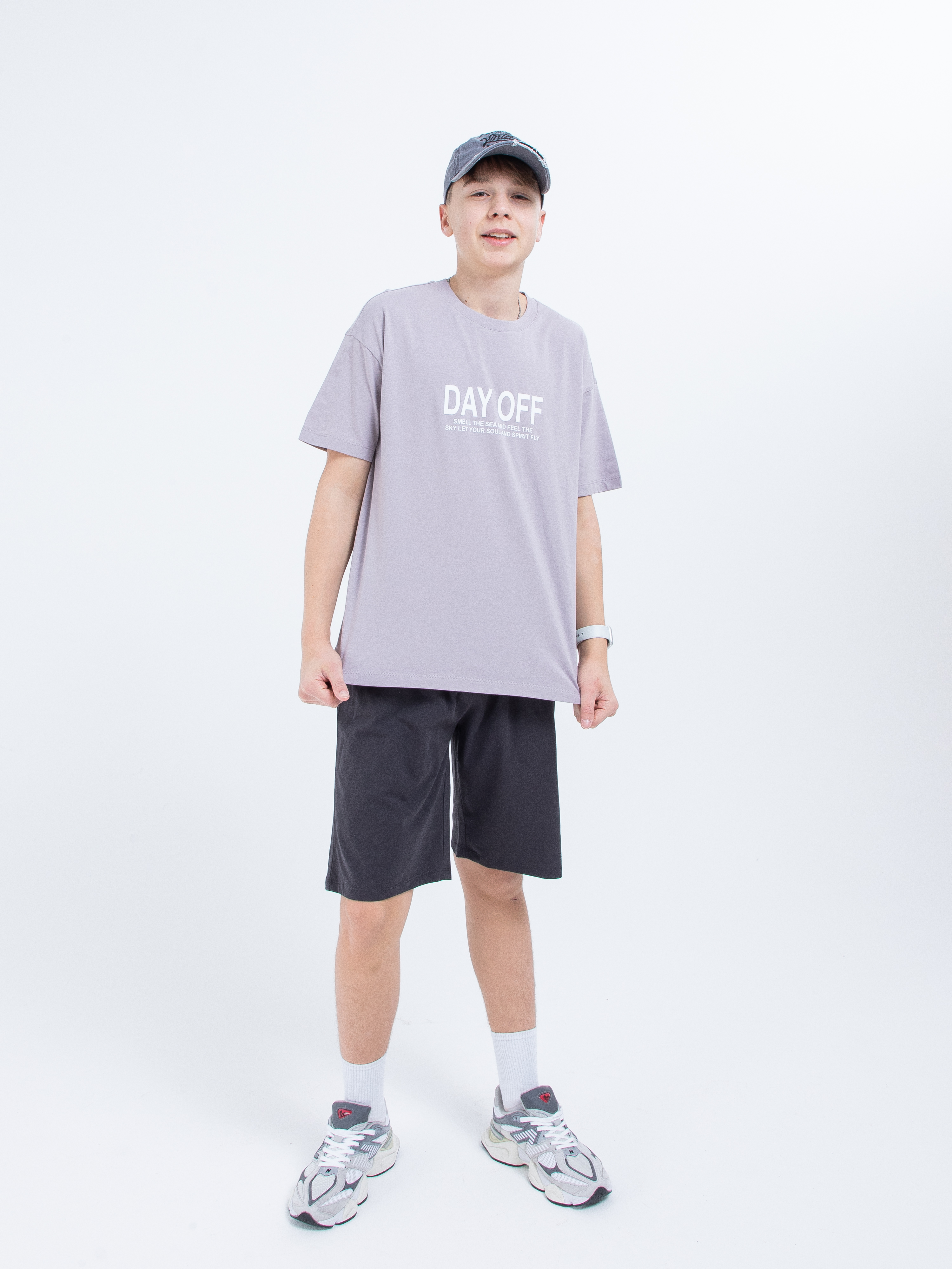 Футболка STELLA MODA 11217_серый - фото 13