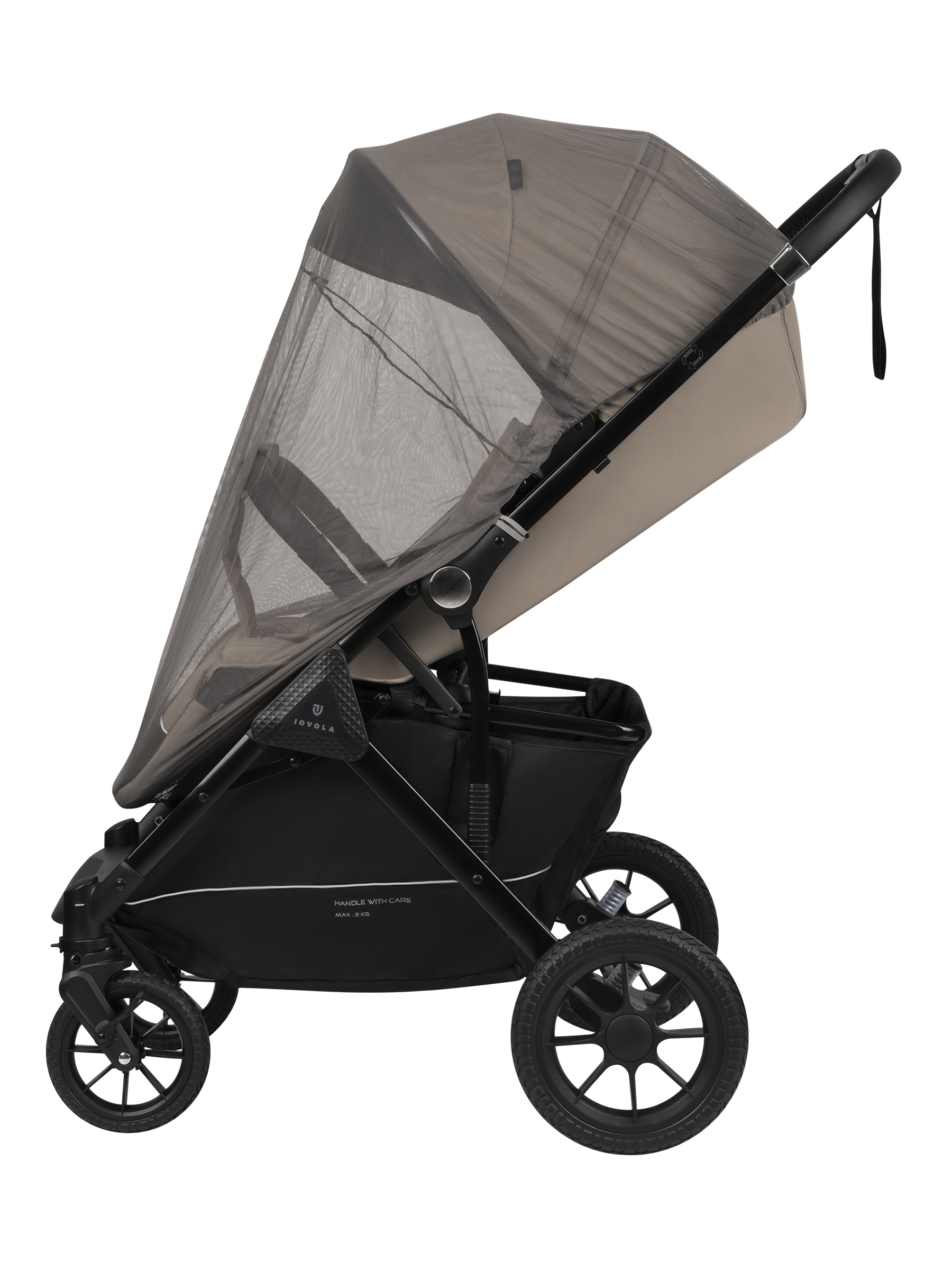 Коляска прогулочная JOVOLA Magma с перекидной ручкой бежевый - фото 35