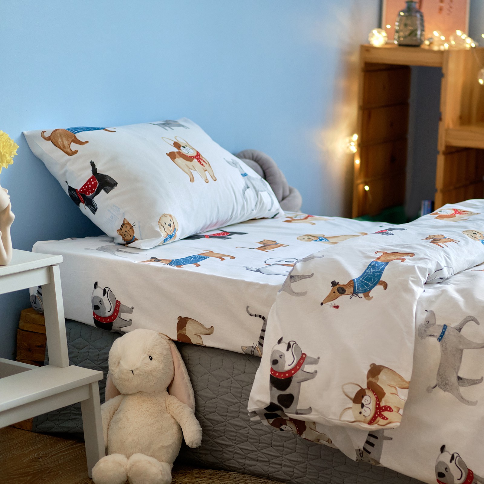Комплект постельного белья Этель Dog party полутораспальный 3 предм. - фото 12