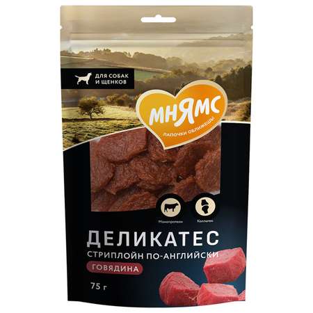 Лакомство для собак Мнямс Стриплойн по-английски 75г