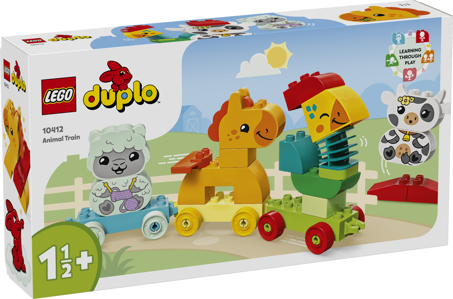 Конструктор LEGO DUPLO Поезд с животными 19 дет. - фото 3