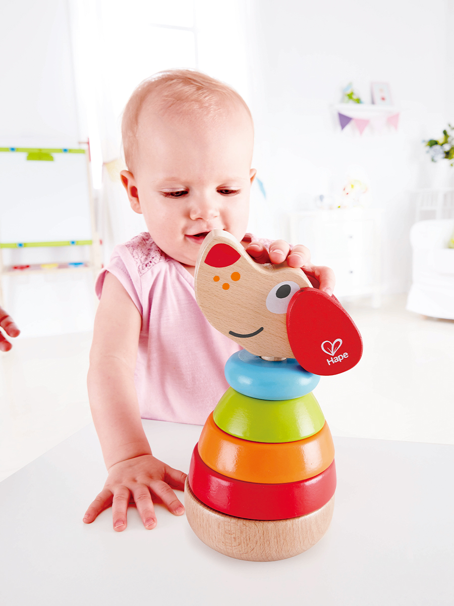 Игрушка Hape пирамидка Собака - фото 4