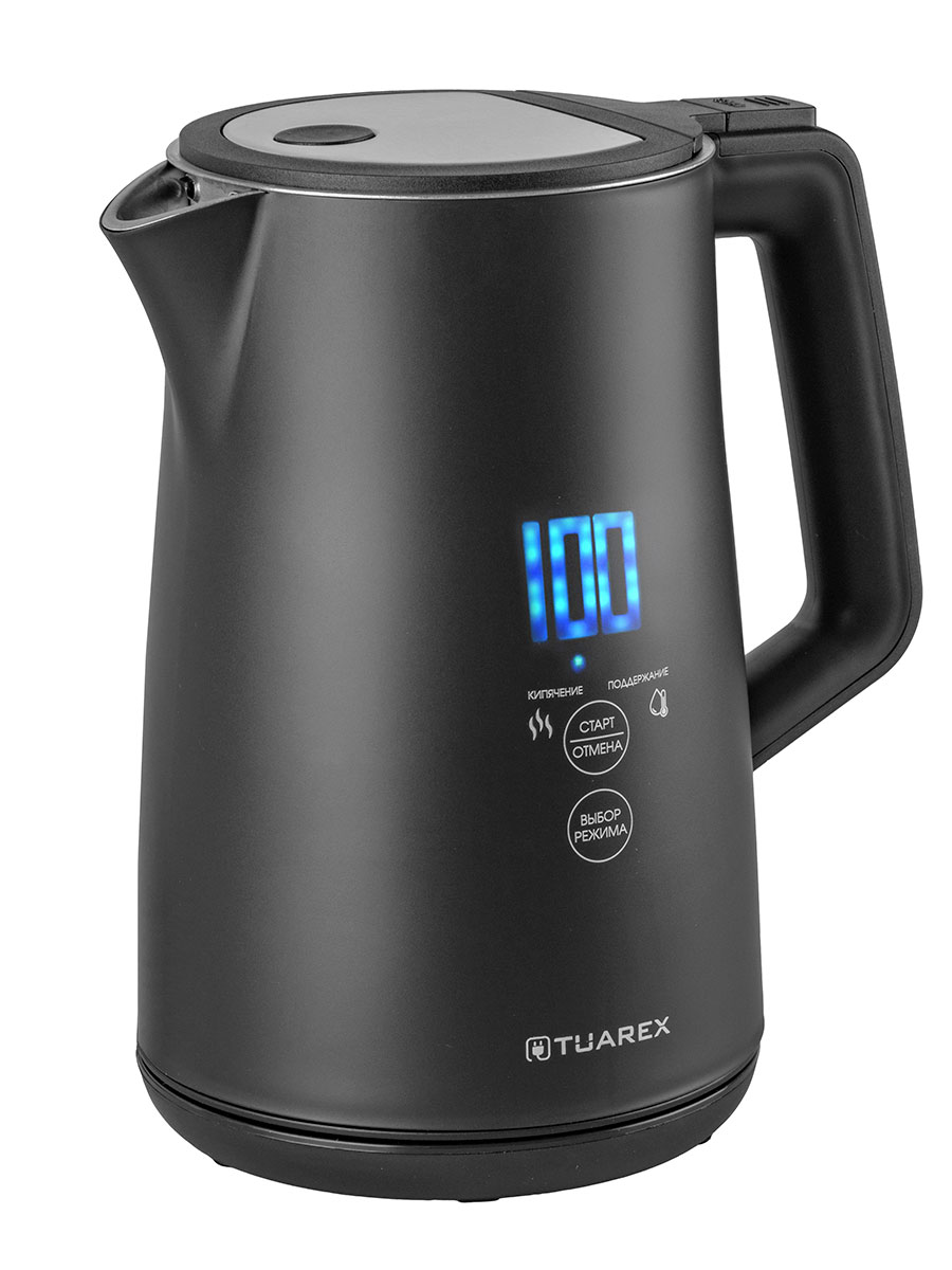 Чайник электрический TUAREX TK-8005 2200 Вт 1.7 л 7 температур сенсорный LED черный - фото 3