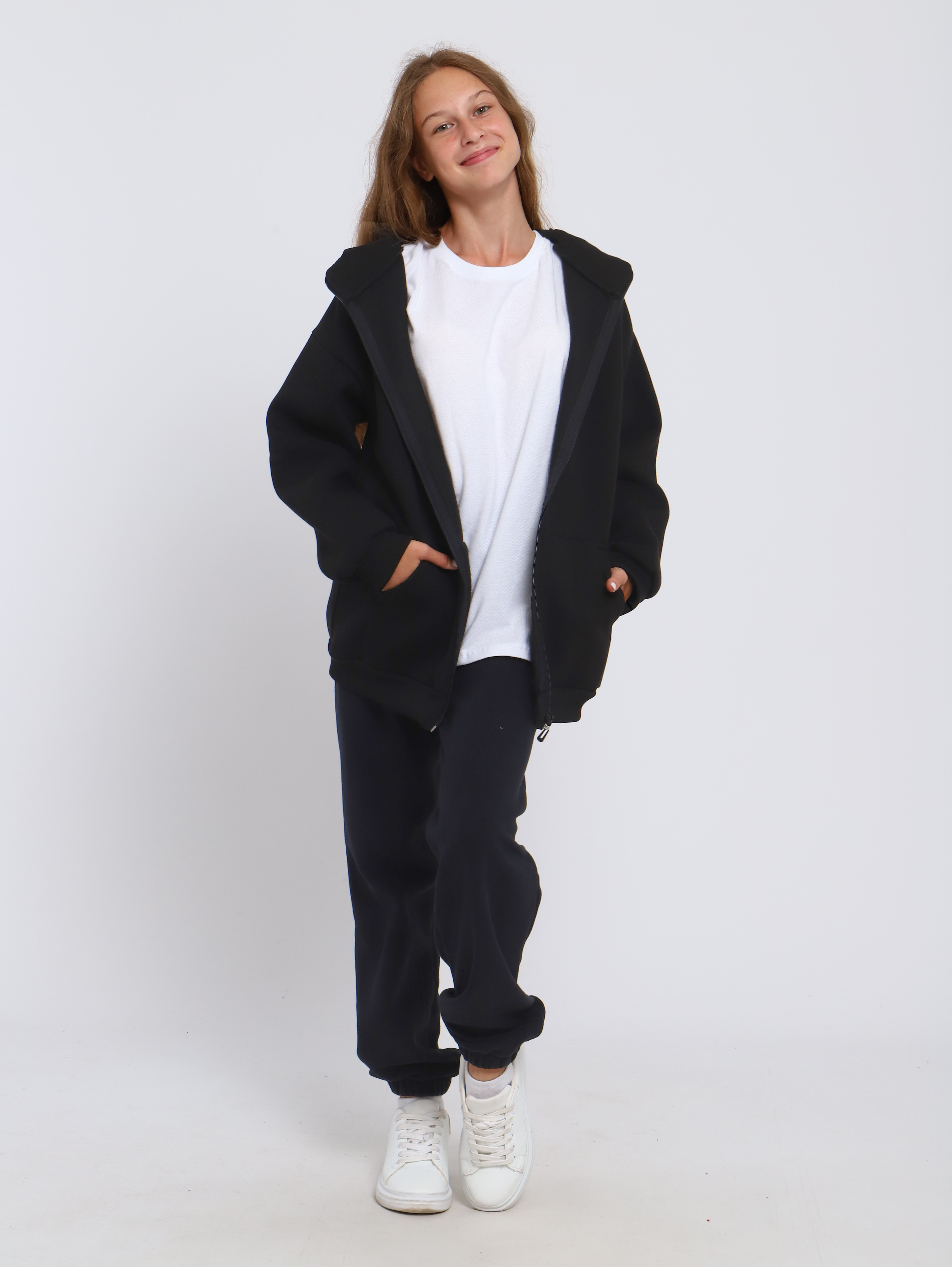 Толстовка ЛАДОШКИ Толстовка Арктика черный - фото 14