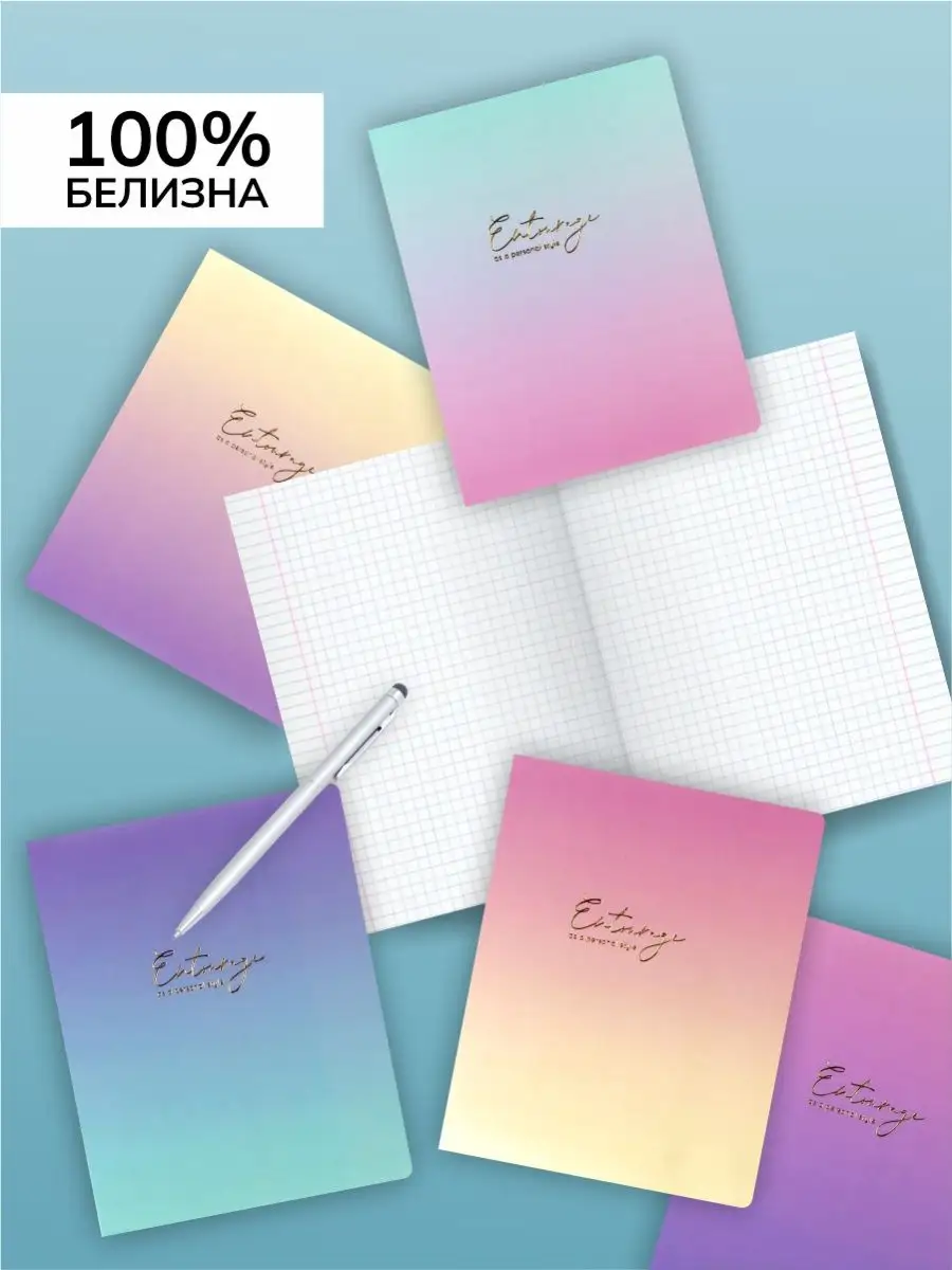 Тетрадь AXLER клетка 48 лист. 5 шт. - фото 2