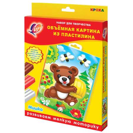 Пластилин Луч Мишка восковой