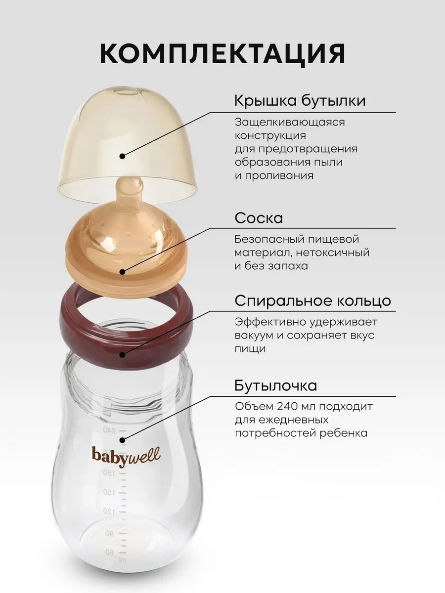 Бутылочка BabyWell 240 мл - фото 3