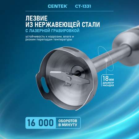 Блендер CENTEK CT-1331 насадка для пюре насадка-венчик Чоппер