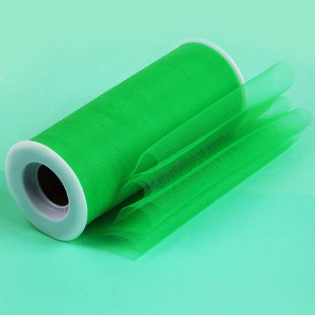 Фатин в шпульках TBY средней жесткости ширина 150 мм уп.22.86м зеленый