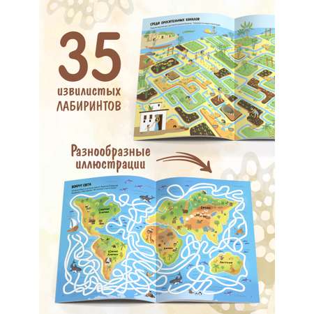Набор из 2-х книг Удивительные лабиринты Malamalama По городам и странам, По тропинкам прошлого