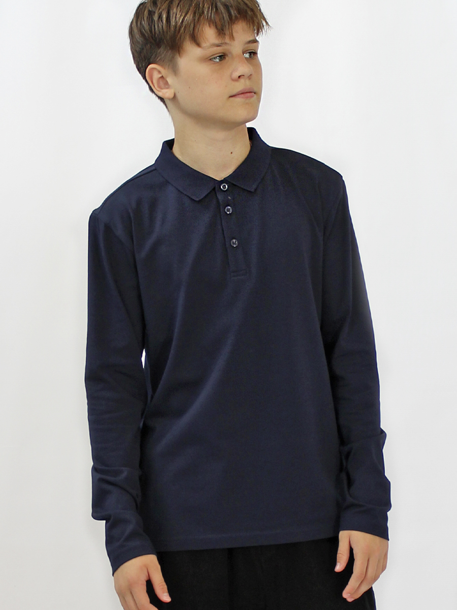 Лонгслив STELLA MODA 15201 тёмно-синий - фото 1