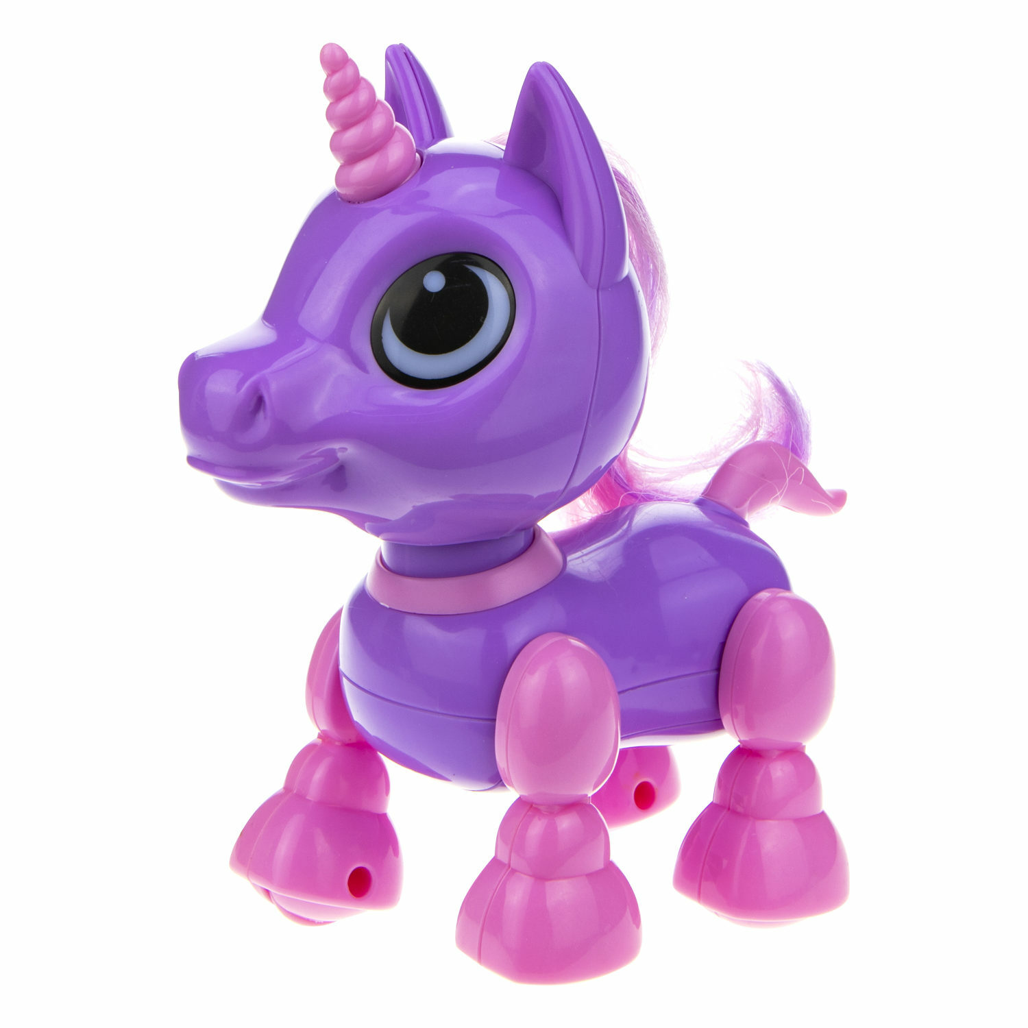 Интерактивная игрушка Robo Pets единорог фиолетовый - фото 3