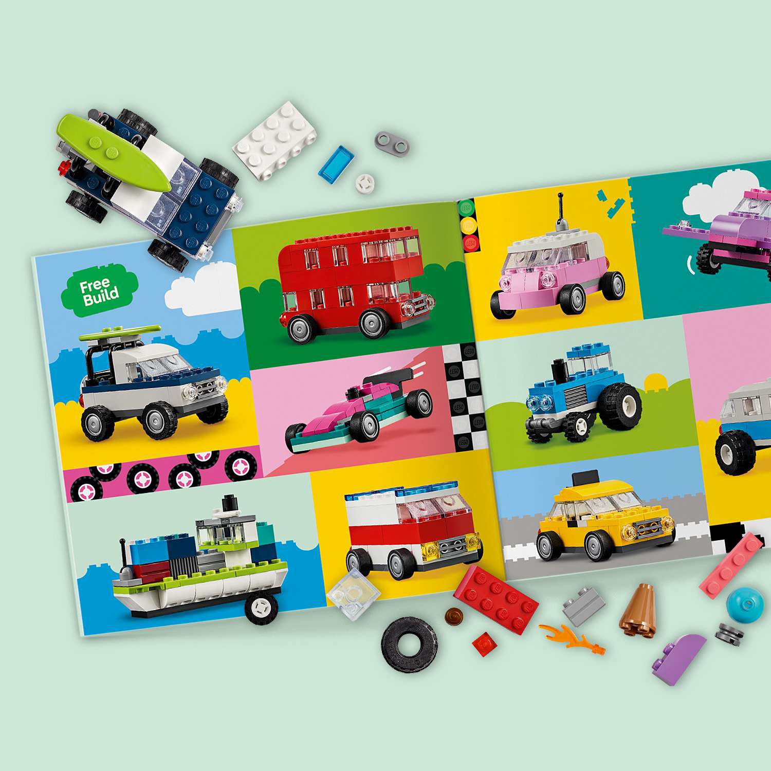 Конструктор LEGO Classic Креативный транспорт 900 дет. - фото 9