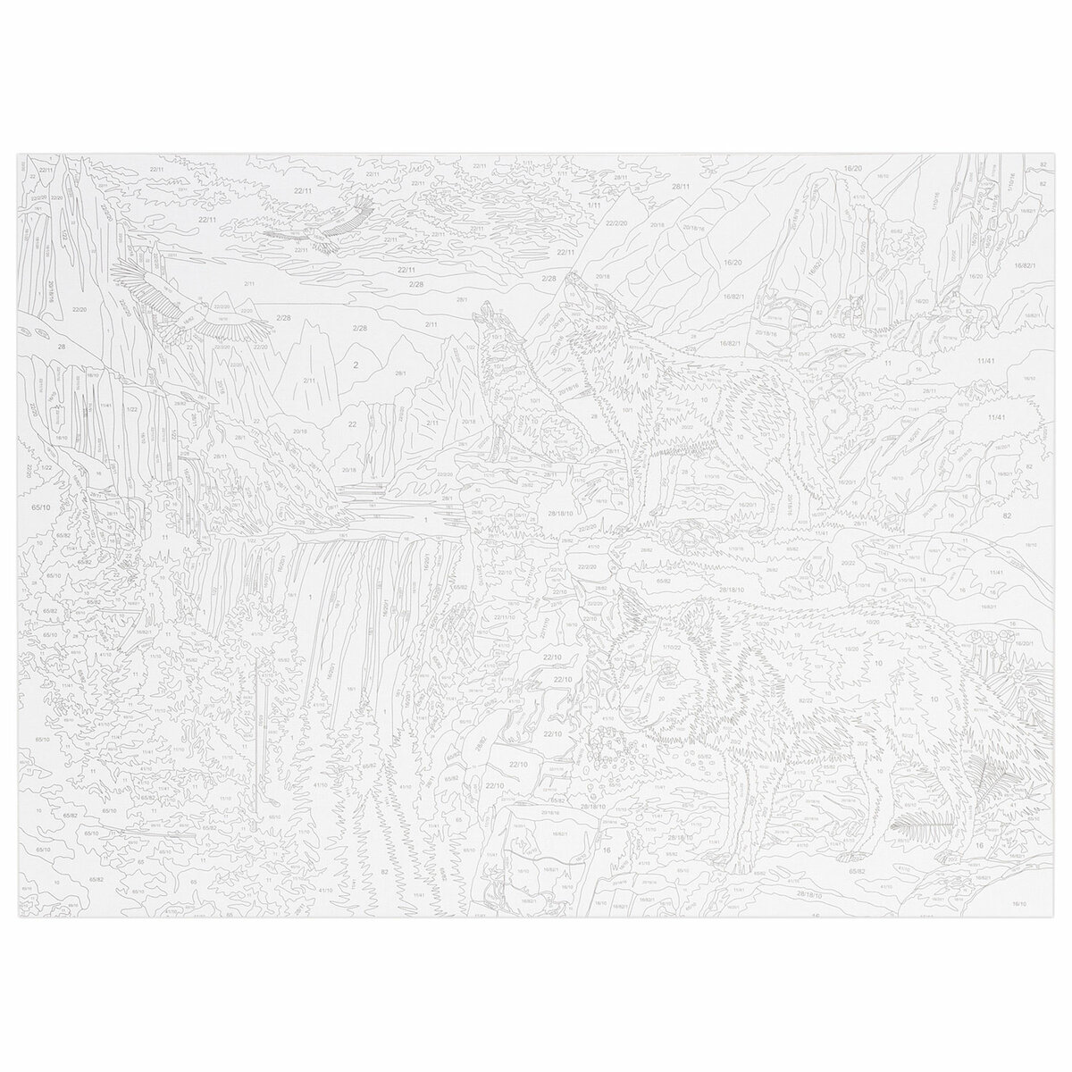 Картина по номерам Остров Сокровищ Волчья стая - фото 6