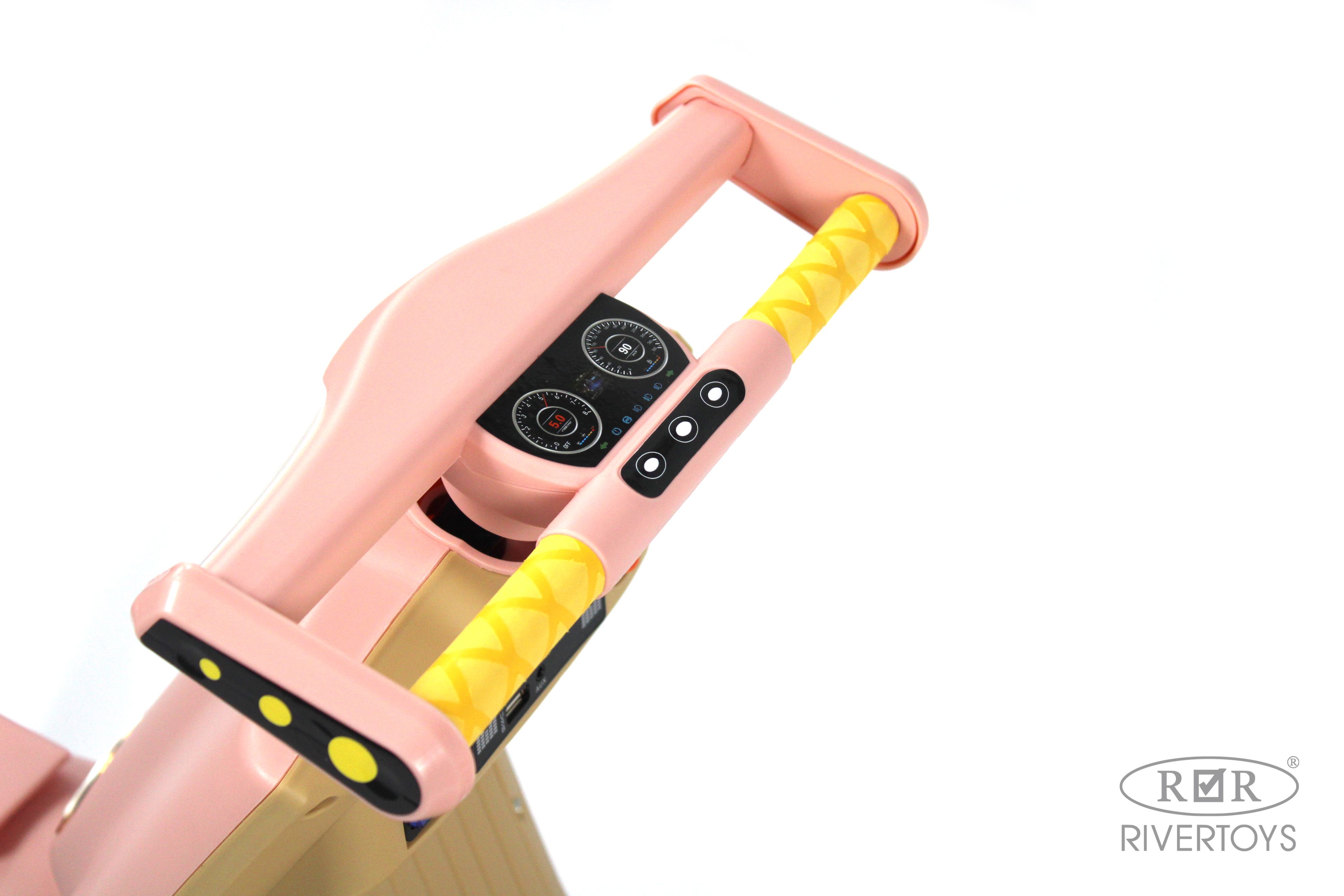 Электромобиль RIVERTOYS K444PX-PINK - фото 11