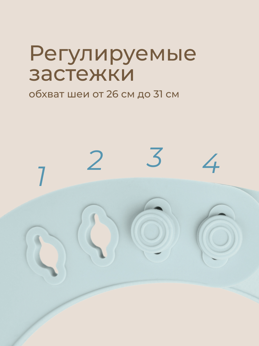 Нагрудник ROXY-KIDS силикон - фото 4