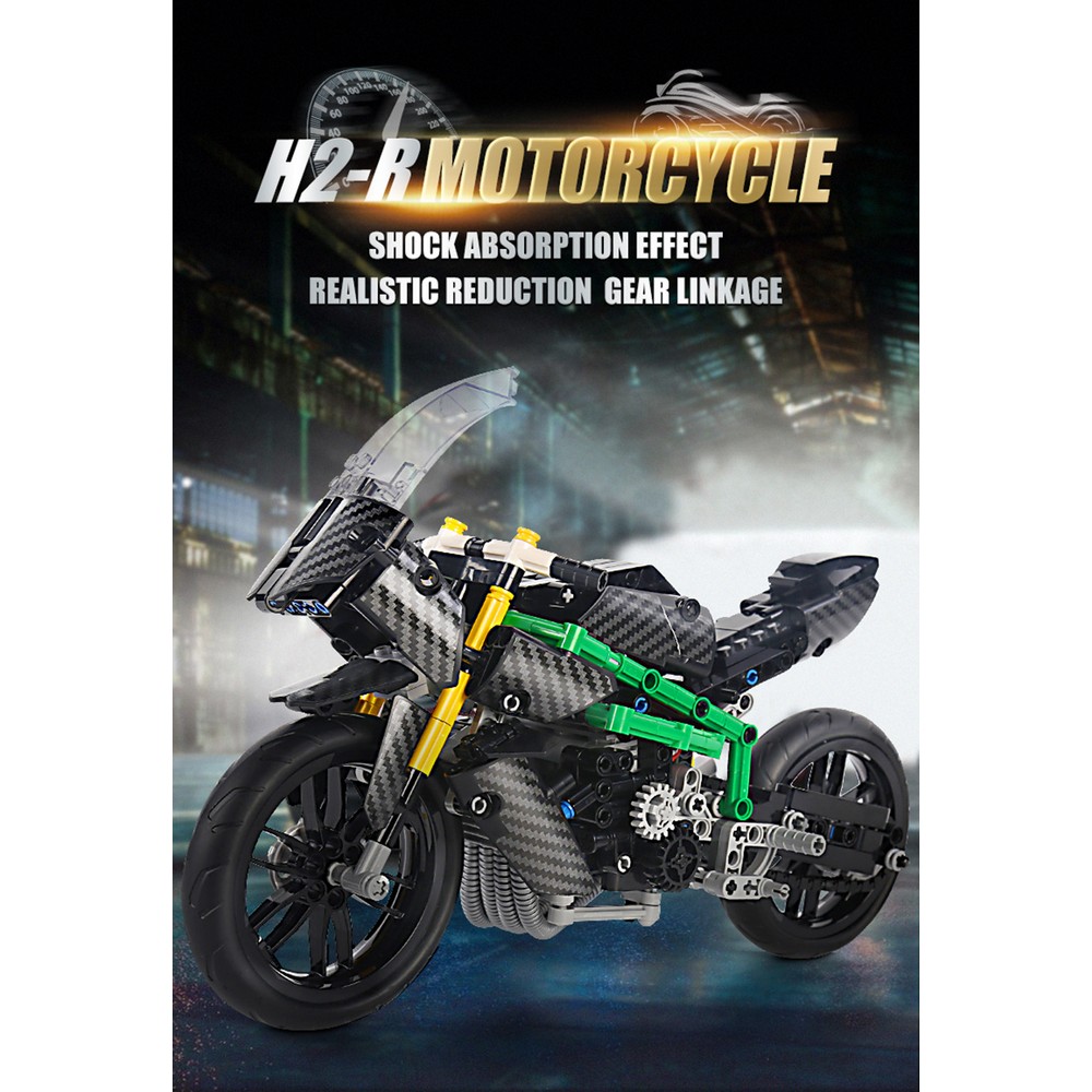 Конструктор Mould King Мотоцикл Kawasaki - фото 3