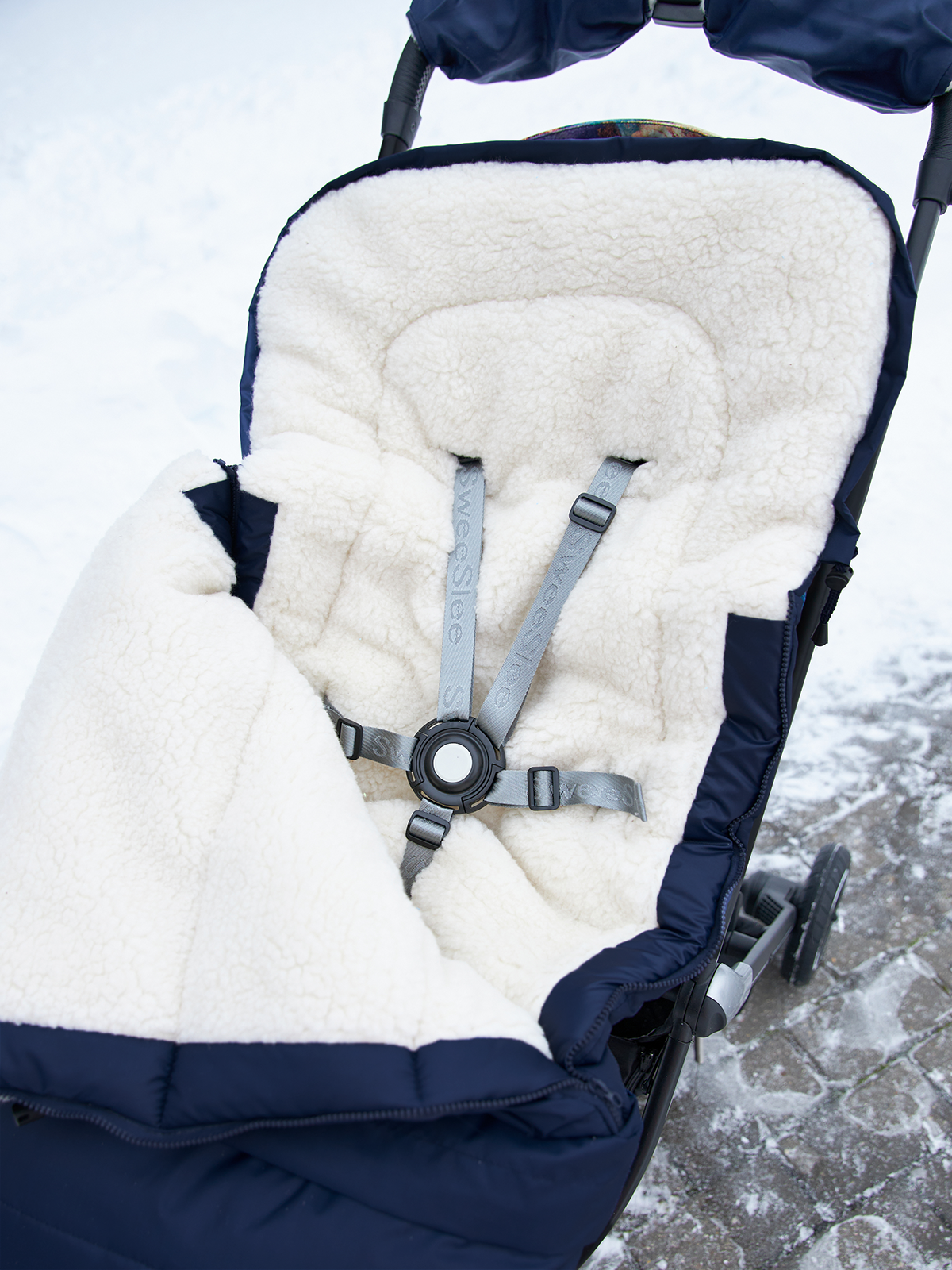 Конверт в коляску Осьминожка Трансформер синий - фото 18