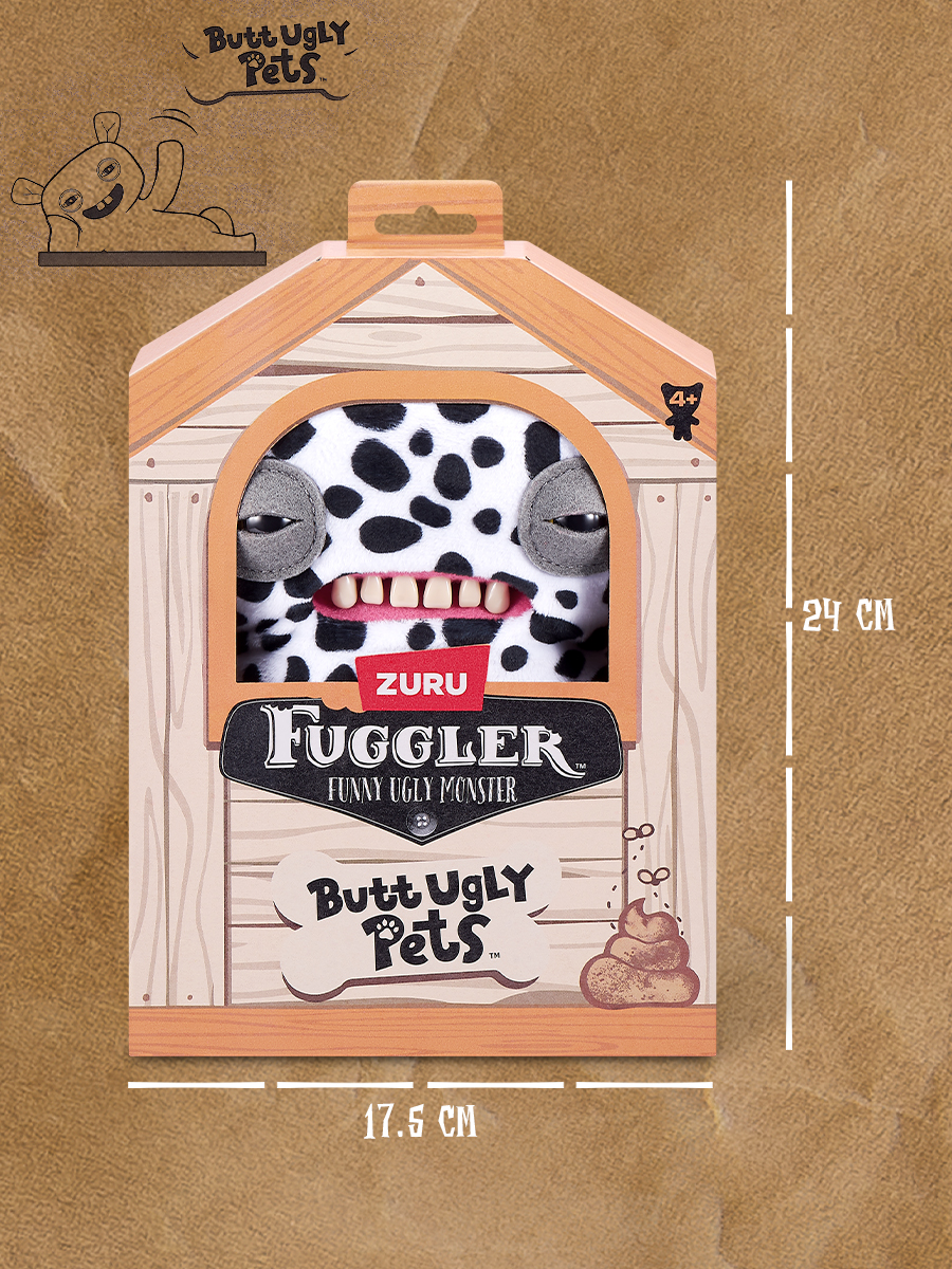 Мягкая игрушка FUGGLER собачка Инопланетный Далматинец 24 см - фото 3