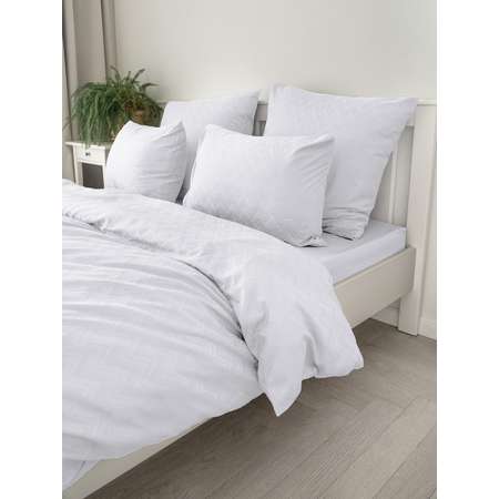 Пододеяльник DeNASTIA сатин 175x210 белый C060167