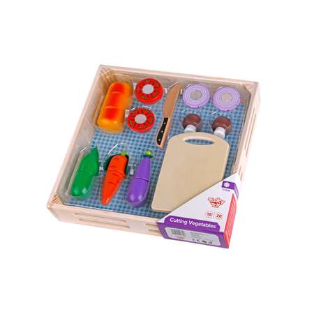 Игровой набор Tooky Toy продукты, прилавок, касса, тележки и корзинки
