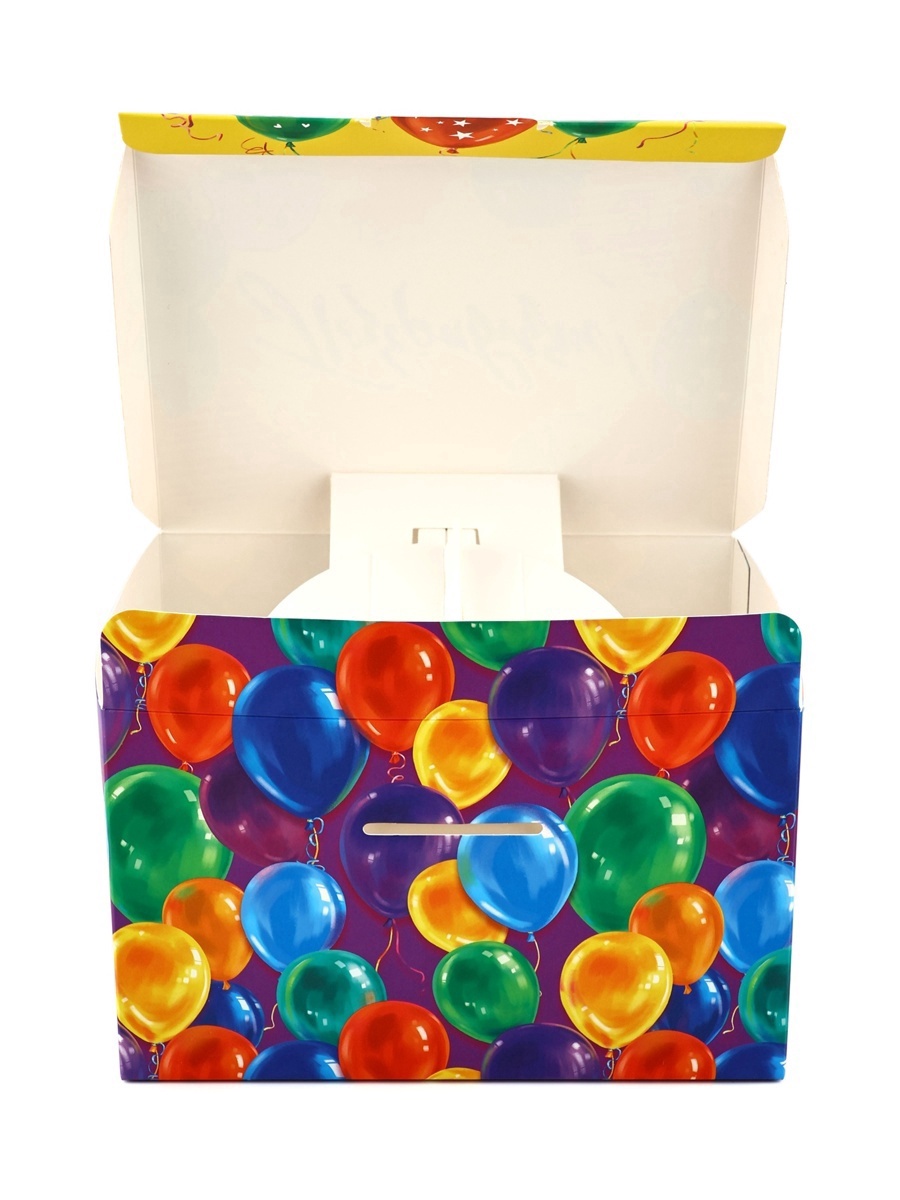 Подарочная упаковка Дарите Счастье бум-коробка сюрприз Поздравляю 20 х15 х12,5 см - фото 5