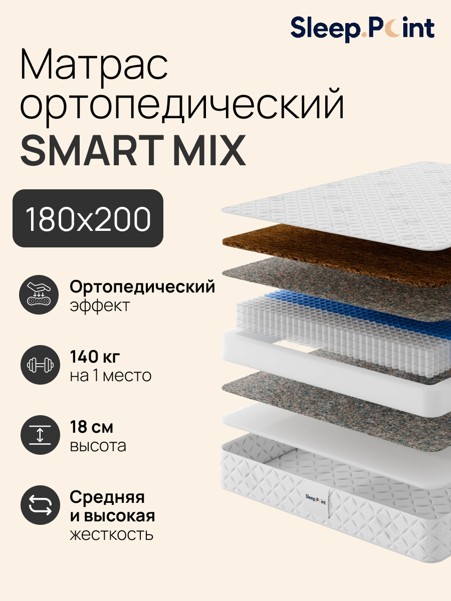 Матрас Sleep.Point Smart Mix 180х200 - фото 1