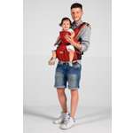 Хипсит Premium S-Pocket Set Sinbii на 2 лямках с карманом под сиденьем красный