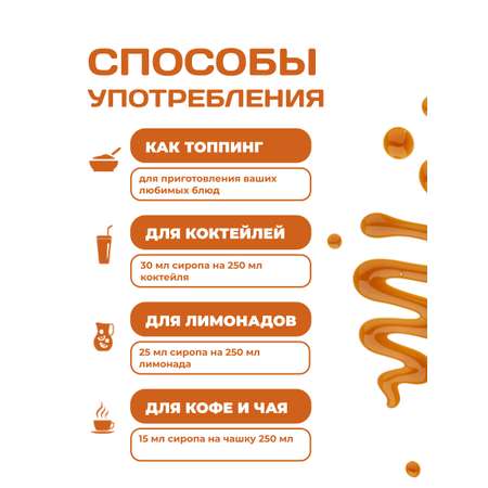 Сироп Ноль грамм соленая карамель низкокалорийный без сахара 500мл