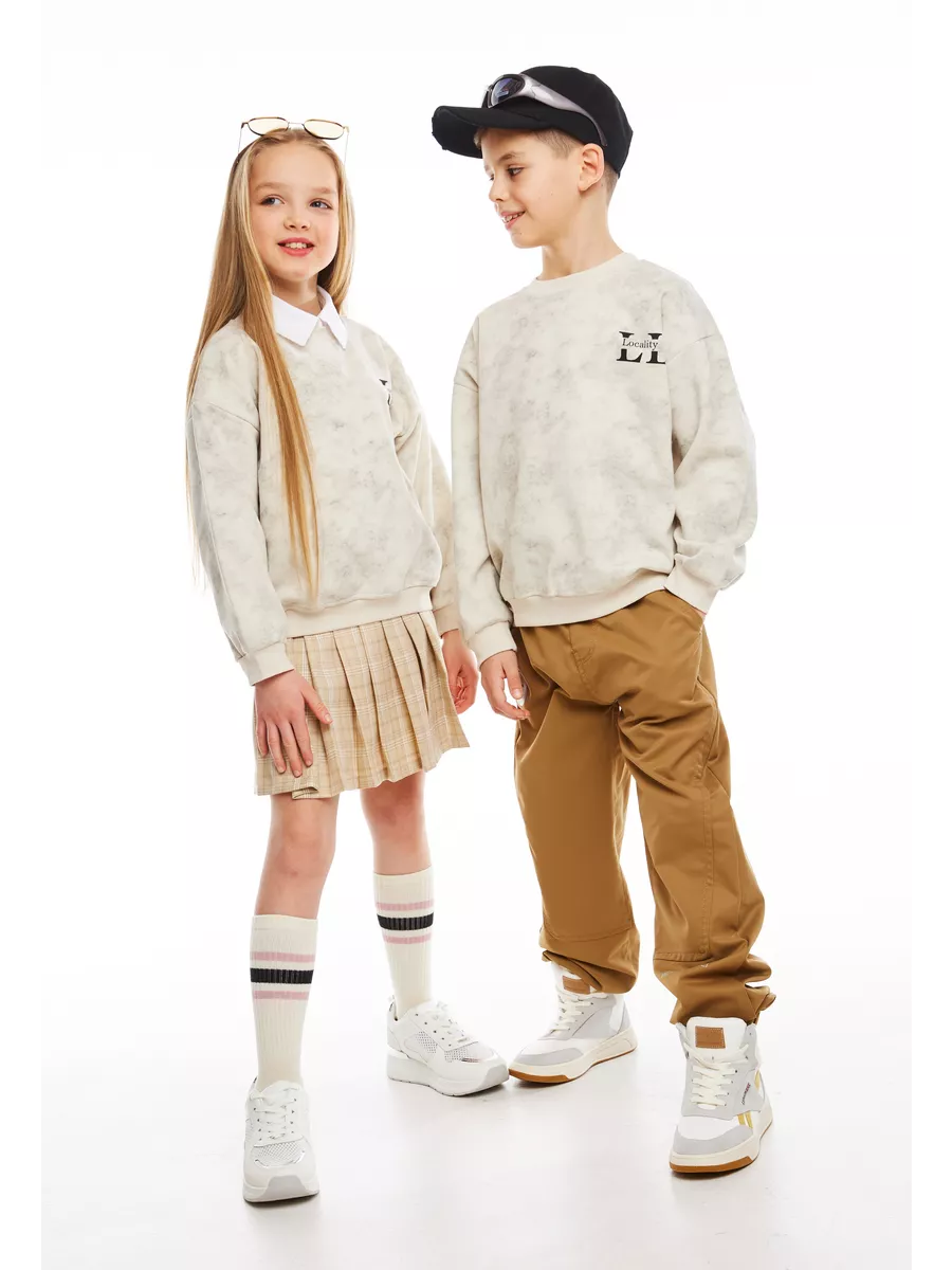 Свитшот Locality Kids СВ03/beige - фото 2