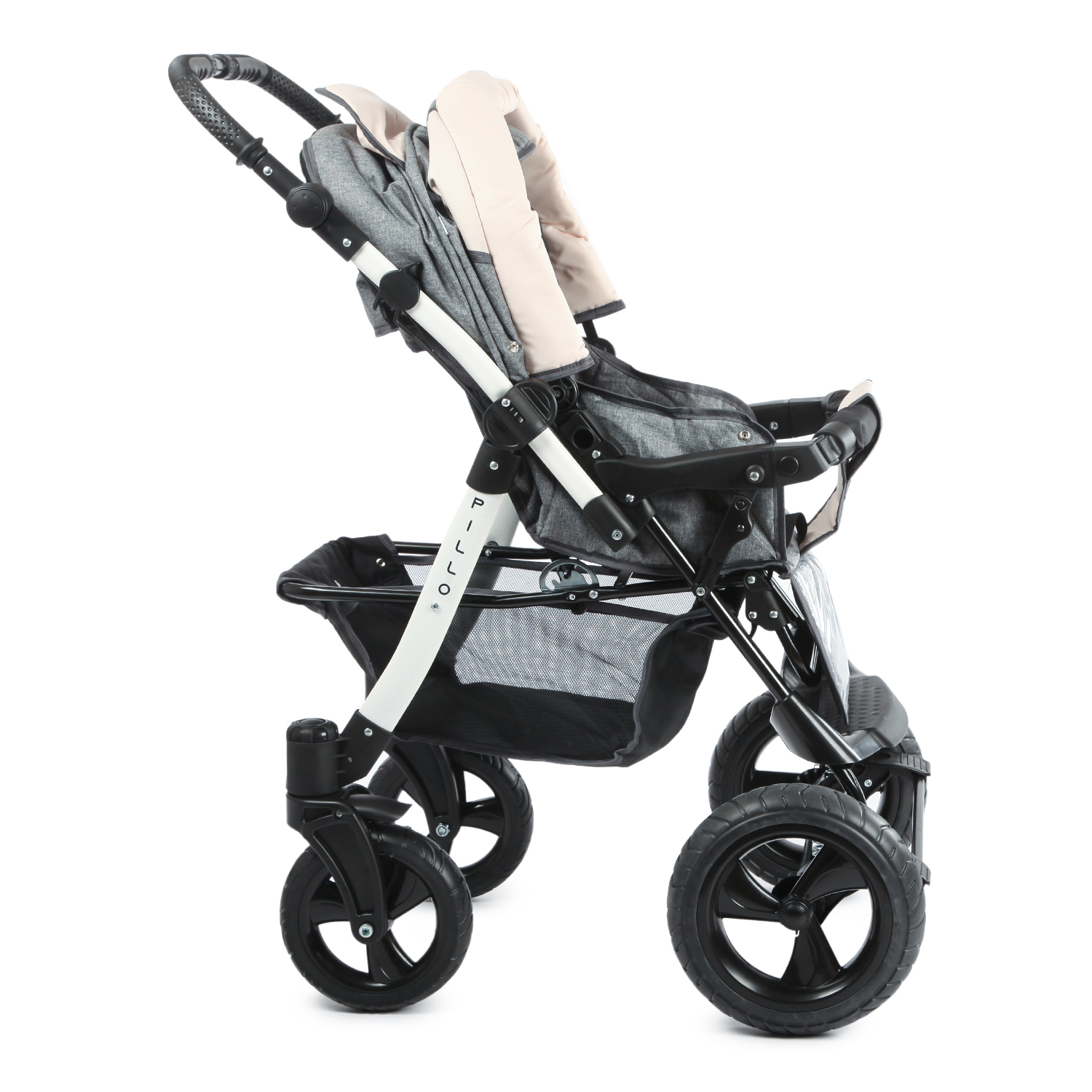 Коляска трансформер Babyton Pillo Grey-Beige - фото 6