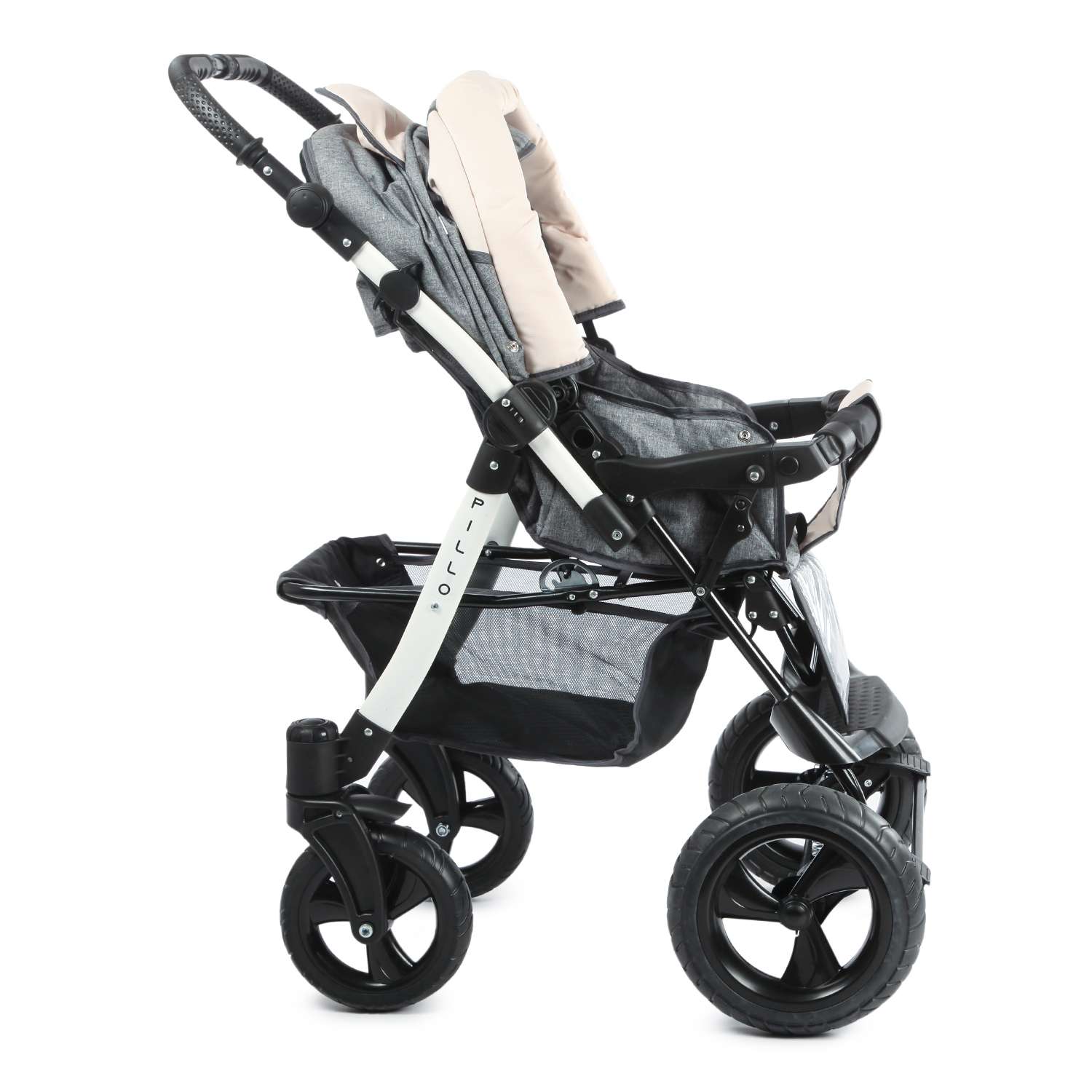 Коляска трансформер Babyton Pillo Grey-Beige - фото 6