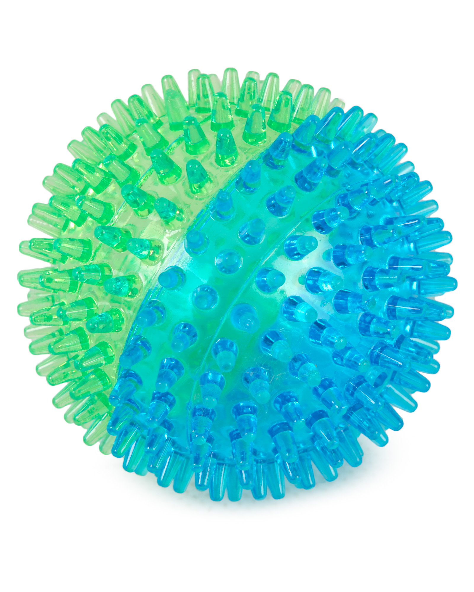 Игрушка для собак Barbaks Мяч-пупырка с массажными зубчиками пищит 9см ТПР в ассортименте - фото 2